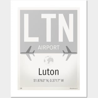 LTN Luton airport Posters and Art